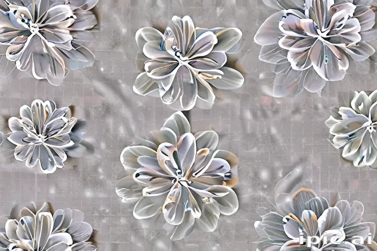 transparent flower outline