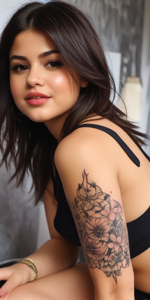 selena gomez thigh tattoo