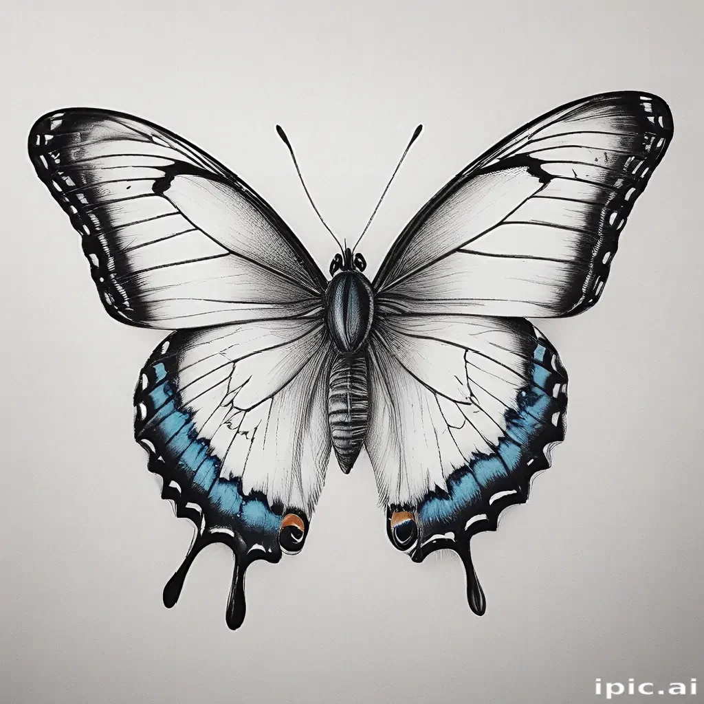 drawing pic of butterfly
