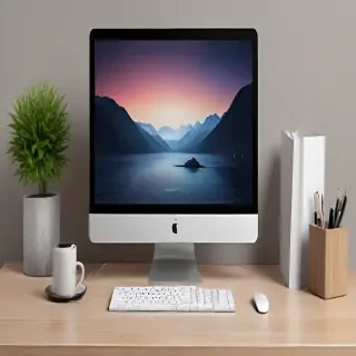 computer mockup