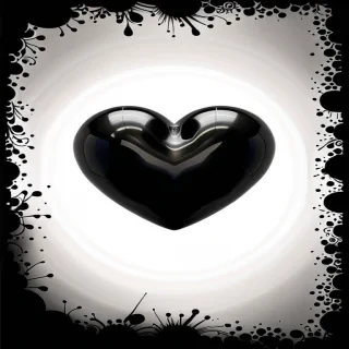 black heart photo