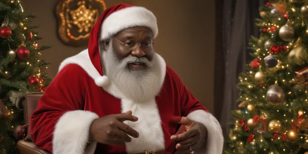 image of black santa