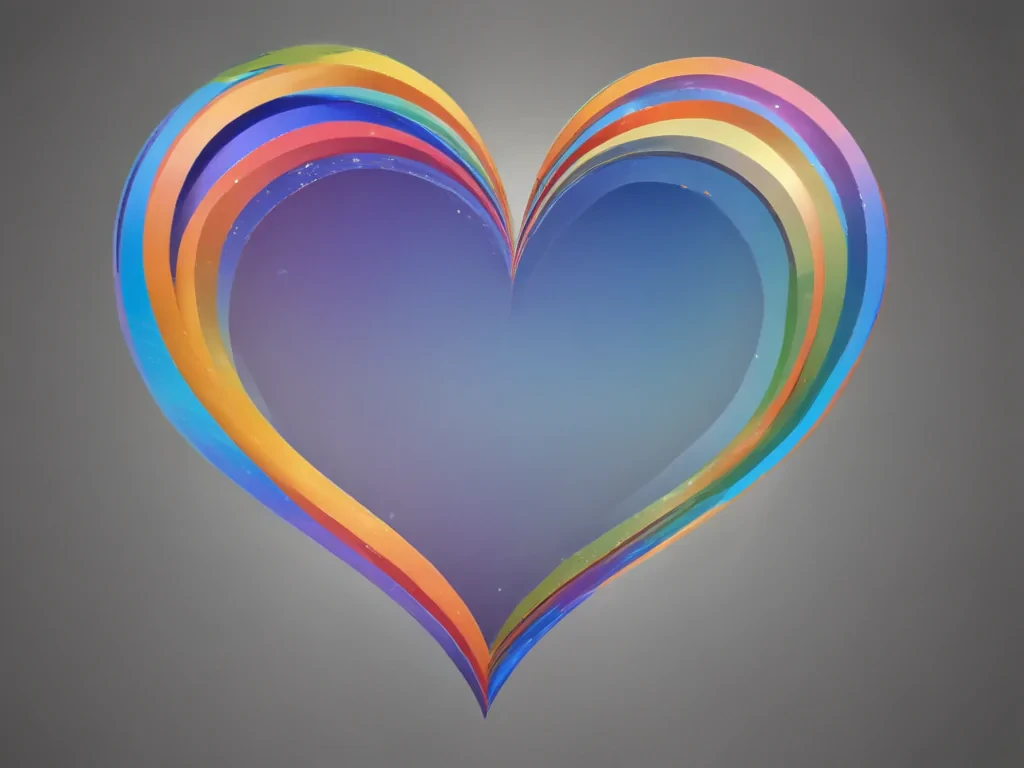 rainbow heart png