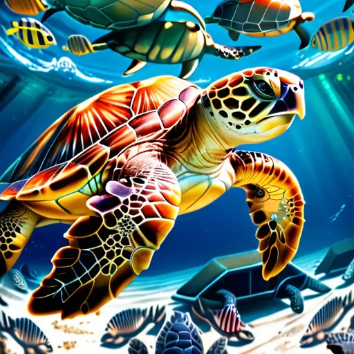 sea turtle desktop background