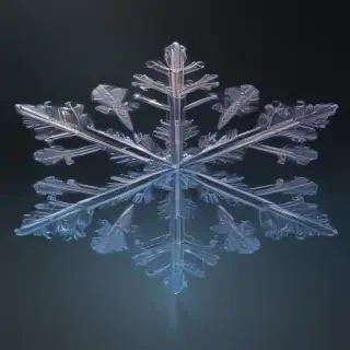 transparent snowflake