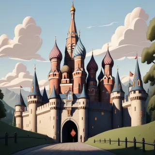 castle in cartoon