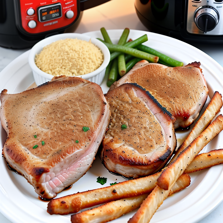shake n bake pork chops in air fryer