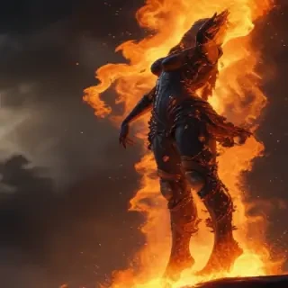 background on fire