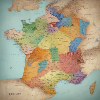 map of france