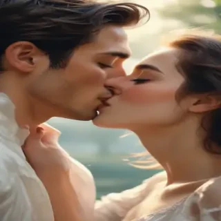 kissing aesthetic