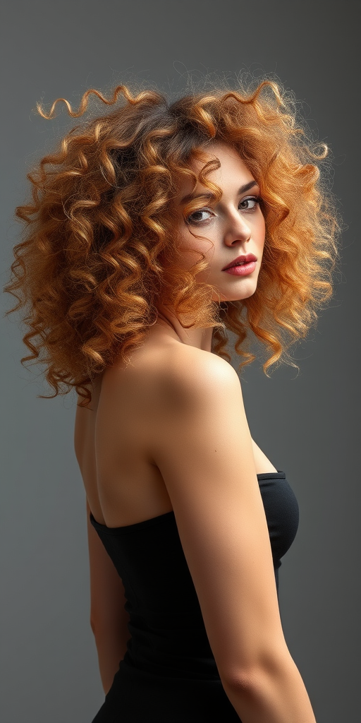 curly hair png