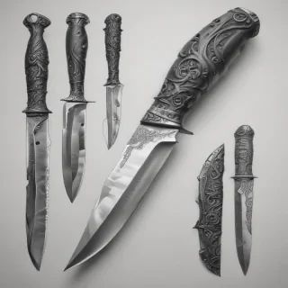 drawings of knives