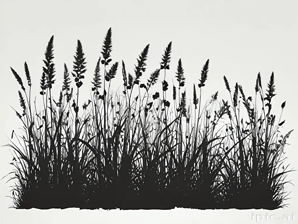 grass silhouette