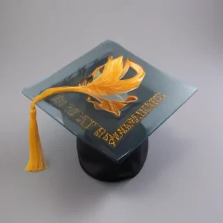 transparent graduation cap