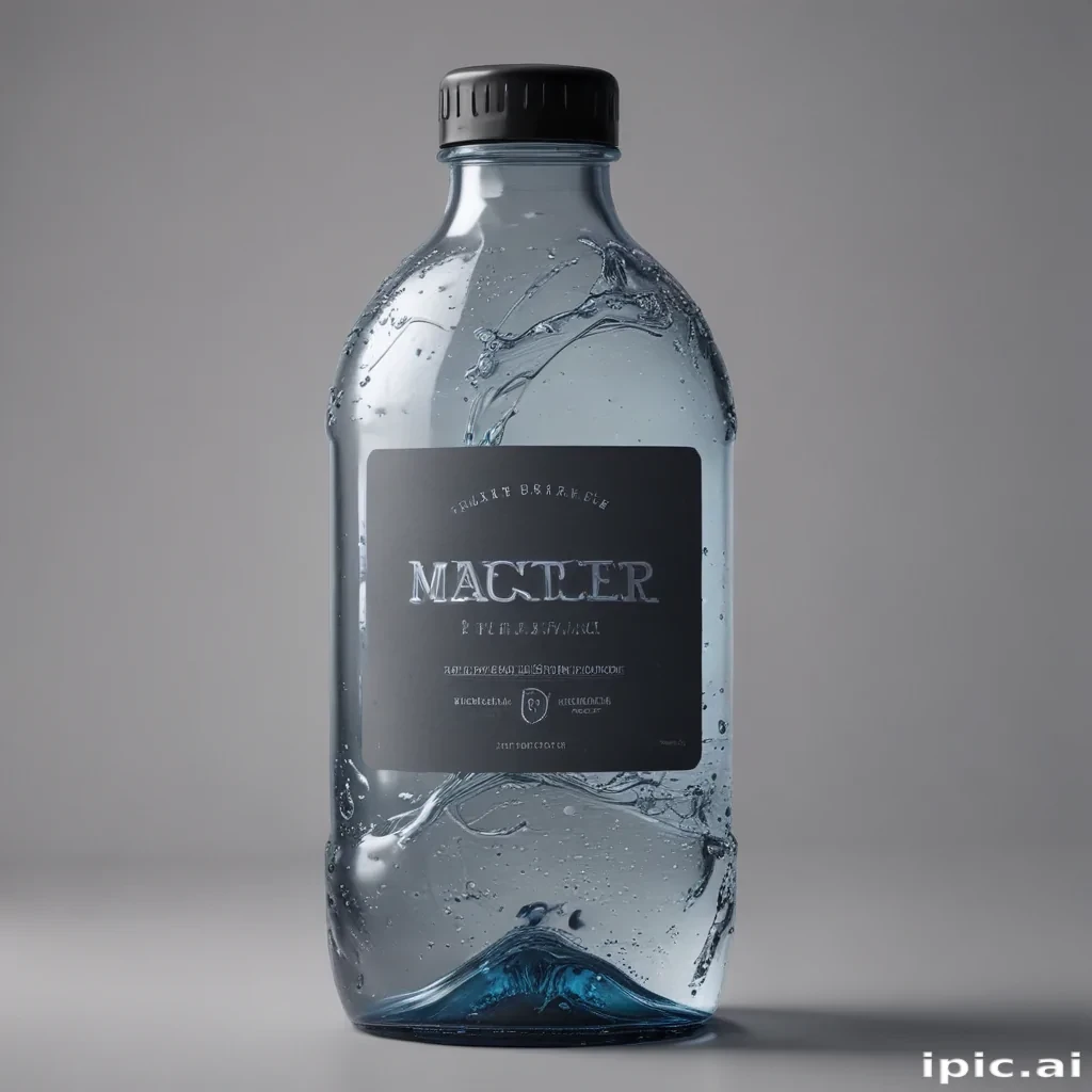 water bottle mockup