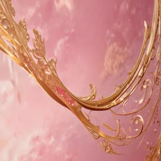 pink and gold background