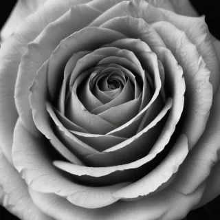 black and white rose background