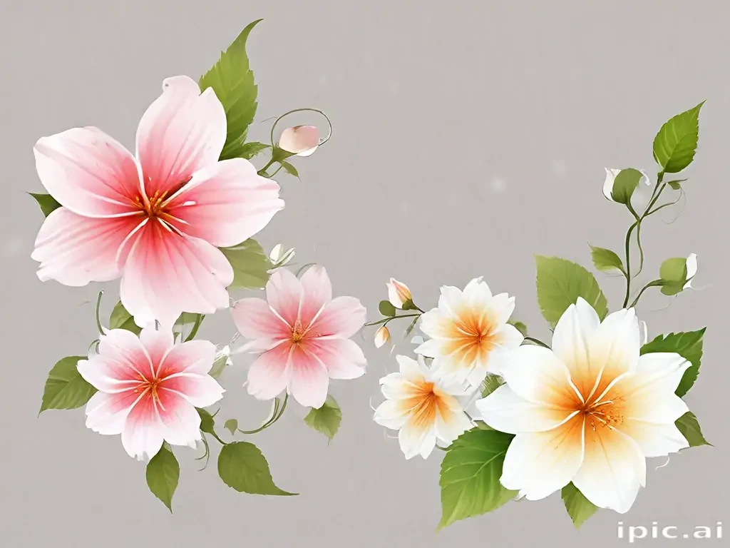 flower background transparent