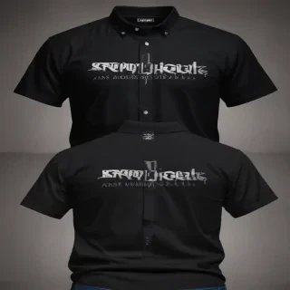 black shirt mock up
