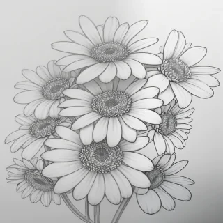 flower drawing aesthetic