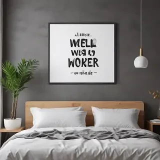 free wall art mockup