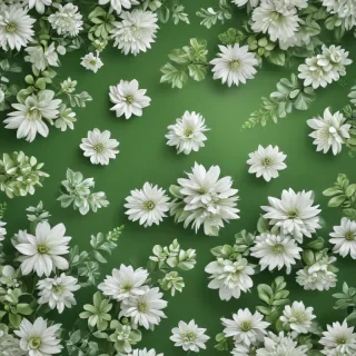 green and white background