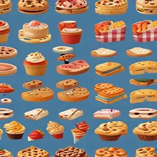 animated food