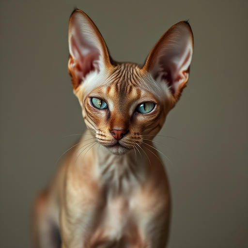 A graceful, photorealistic raw photograph of a beautiful sphinx cat  doing cat things