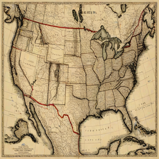 map of the united states of america