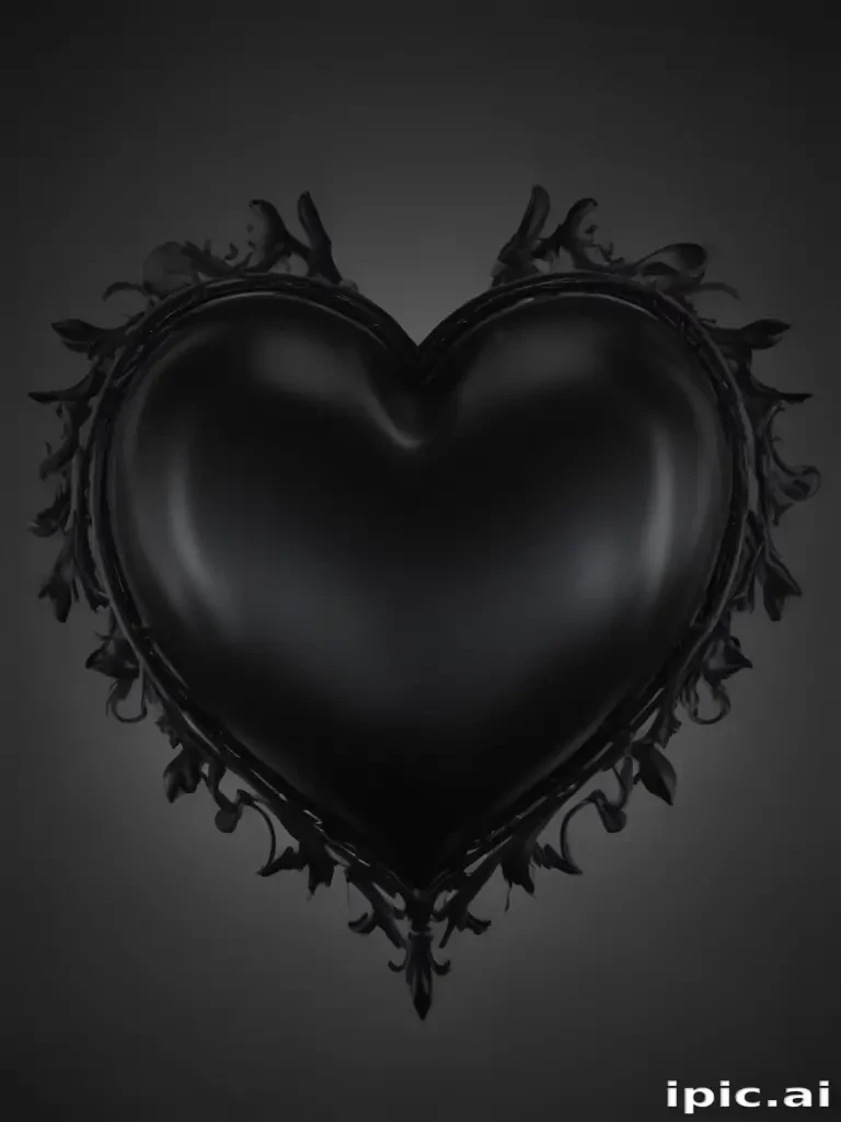 black heart aesthetic