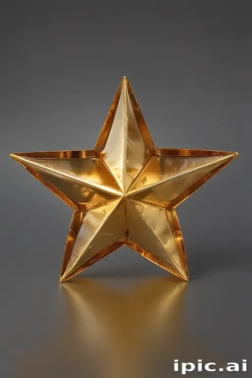 transparent gold star