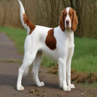 irish red and white setter