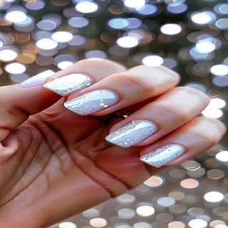 white sparkles