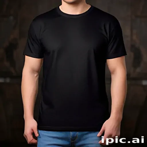 mockup tshirt black