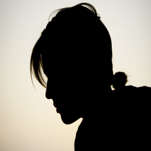 Prompt: a high-resolution close-up photograph of a silhouette, ISO 100, f/2.8 aperture, 1/500 shutter speed, taken with a full-frame DSLR camera, soft natural lighting, shallow depth of field, minimalistic background.