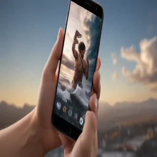 phone in hand png