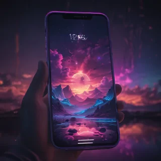 4k neon phone wallpaper