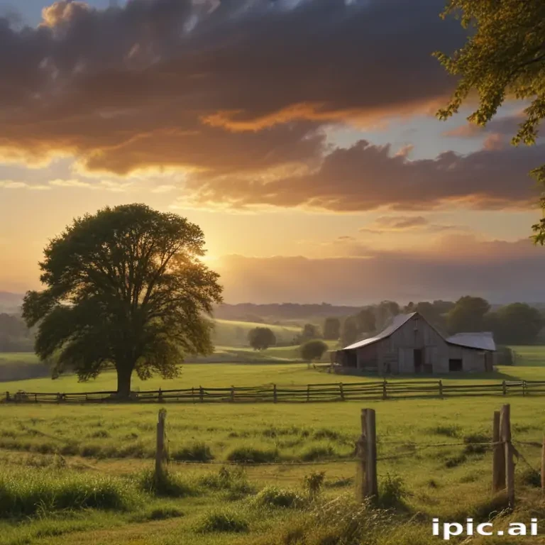 background of a farm