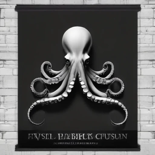 octopus clipart black and white