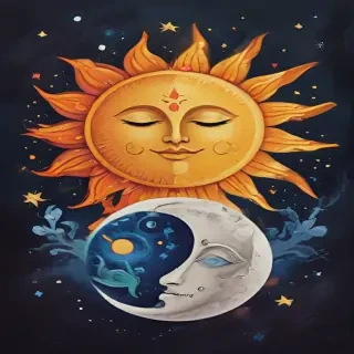 sun and moon