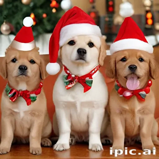cute christmas dogs