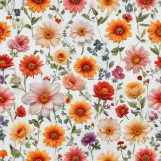 flower on white background