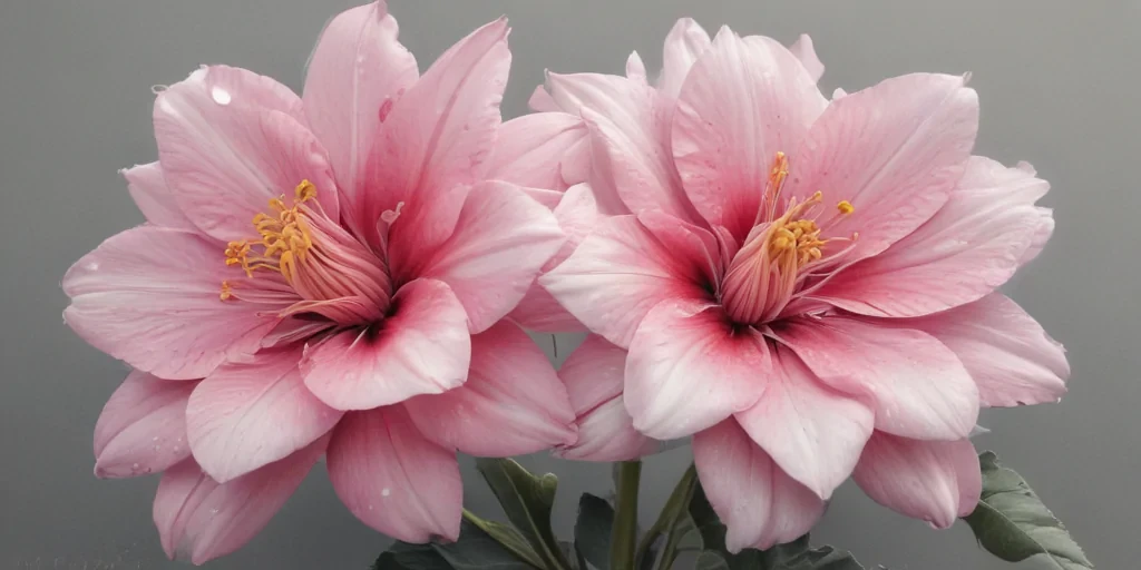 pencil drawn flowers