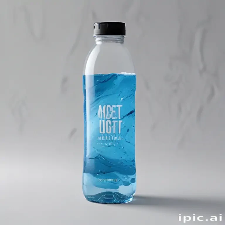 water bottle mockup