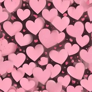 pink hearts clipart