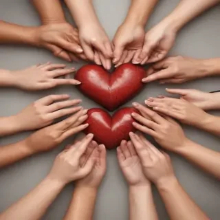 heart hands clipart