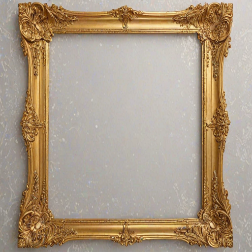 gold frame transparent background