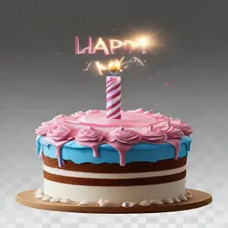 happy birthday transparent background
