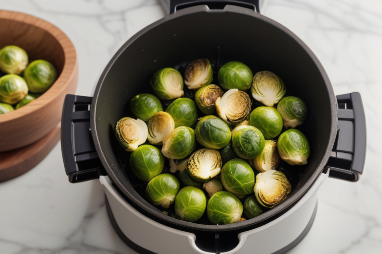air fried frozen brussel sprouts