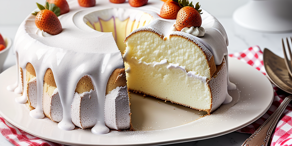 angel food cake with pie filling